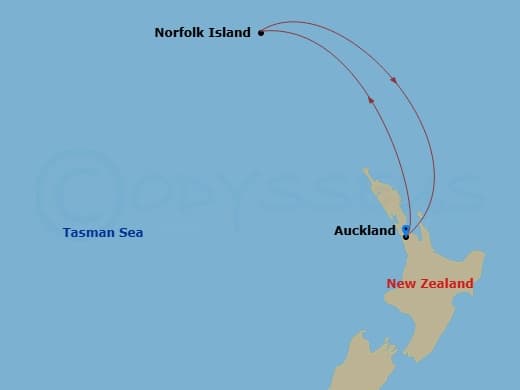 Itinerary map