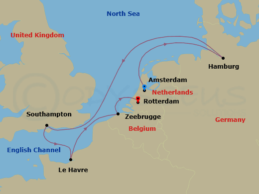 Itinerary map