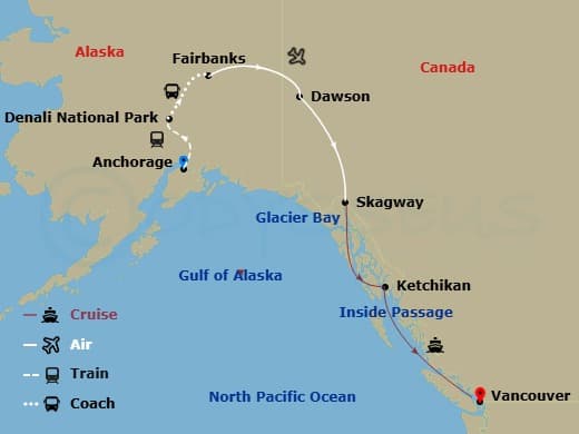 Itinerary map