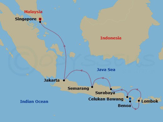 Itinerary map