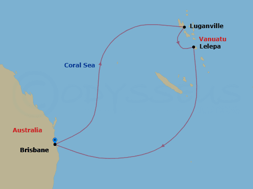 Itinerary map