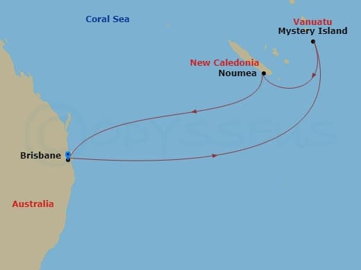 Itinerary map
