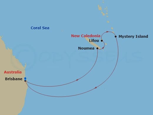 Itinerary map