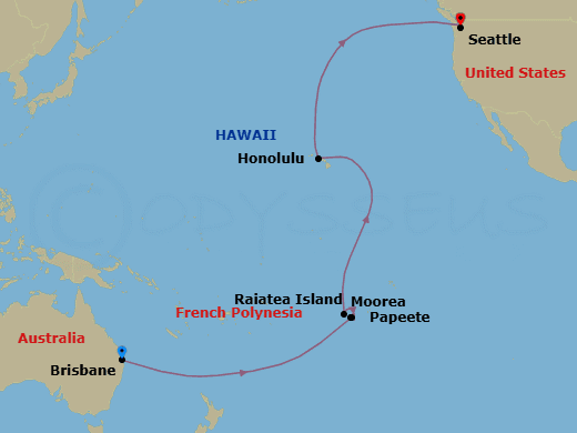 Itinerary map