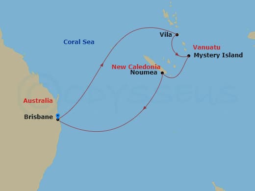 Itinerary map