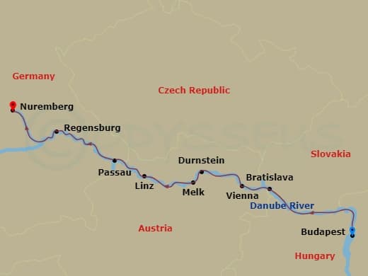 Itinerary map