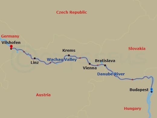Itinerary map