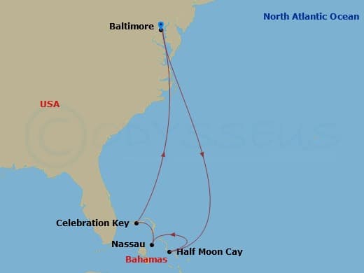 Itinerary map
