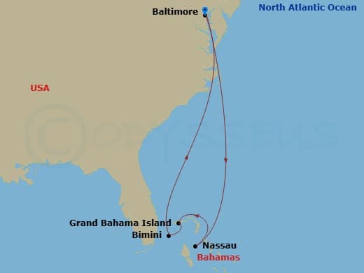 Itinerary map