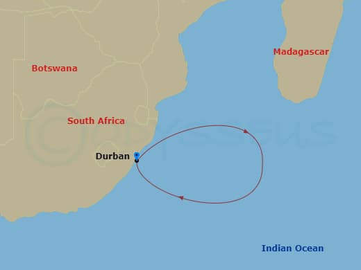 Itinerary map