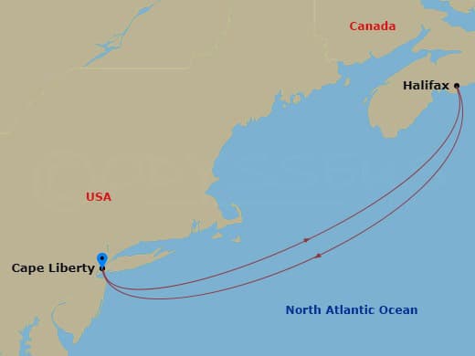 Itinerary map