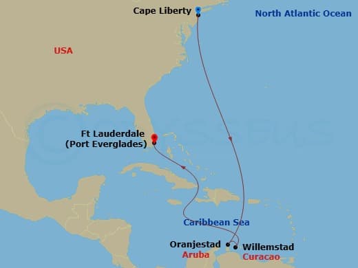 Itinerary map