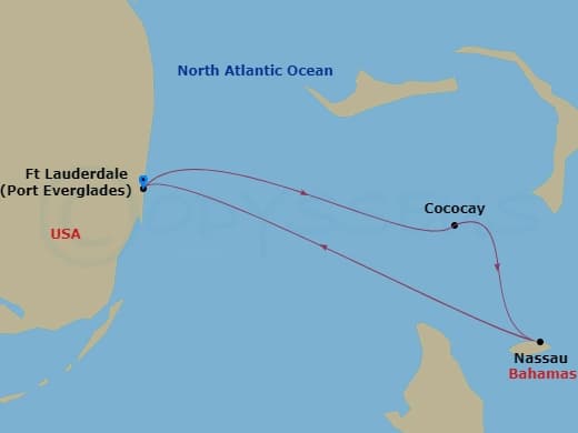 Itinerary map