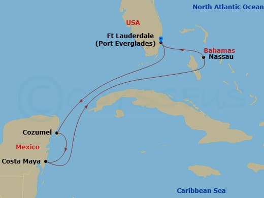 Itinerary map