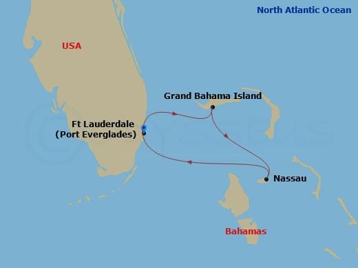 Itinerary map
