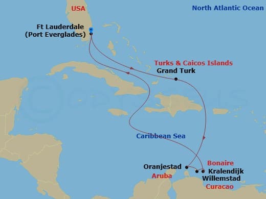 Itinerary map