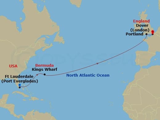 Itinerary map