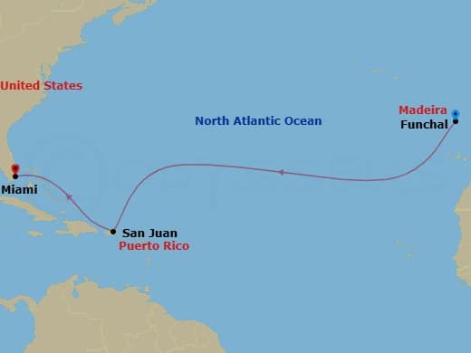 Itinerary map