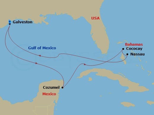 Itinerary map