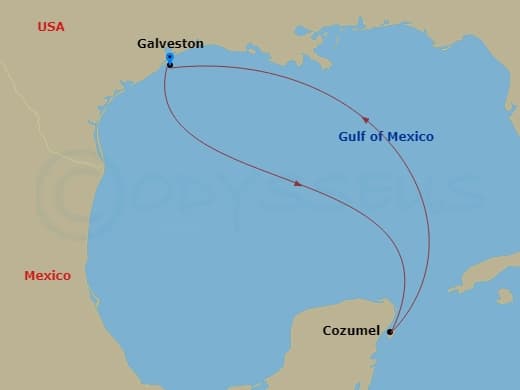Itinerary map