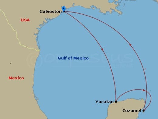 Itinerary map