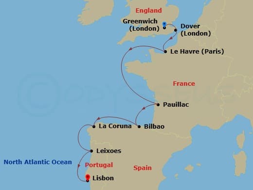 Itinerary map