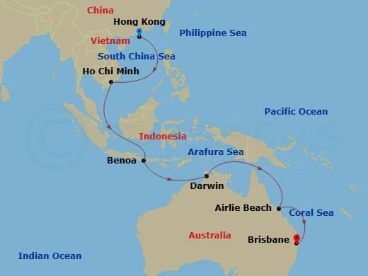 Itinerary map