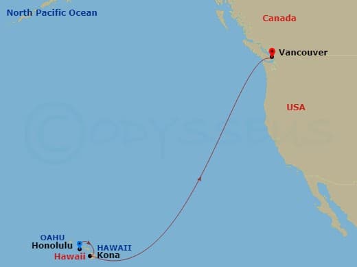 Itinerary map