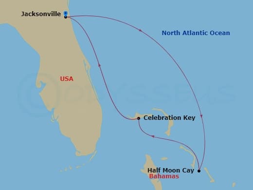 Itinerary map