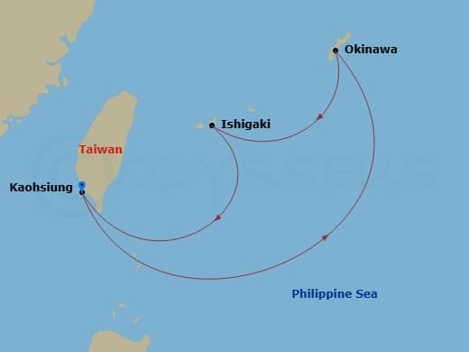 Itinerary map