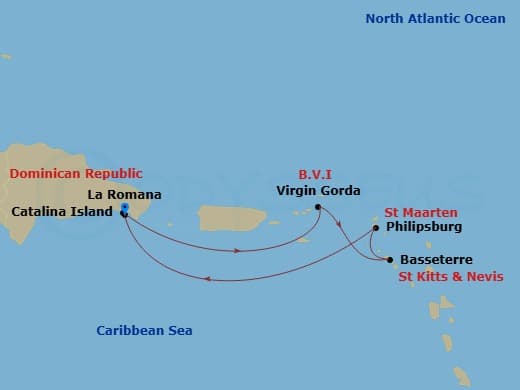 Itinerary map