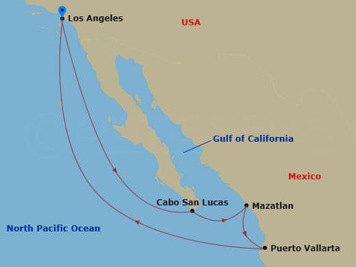 Itinerary map