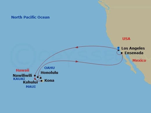 Itinerary map