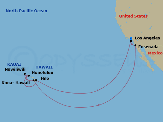 Itinerary map