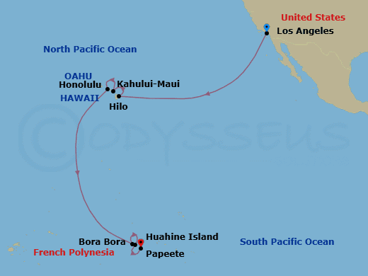Itinerary map