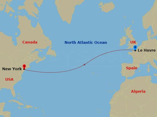 Itinerary map