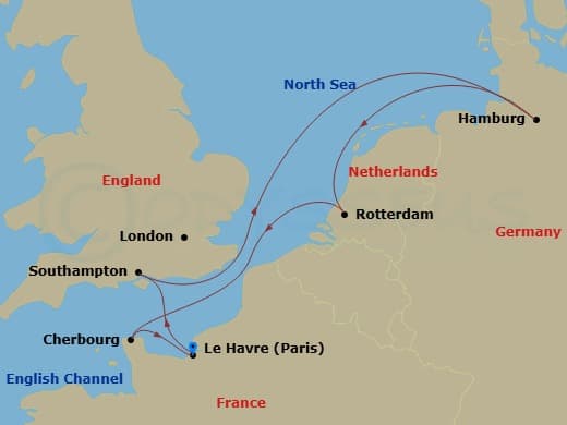 Itinerary map
