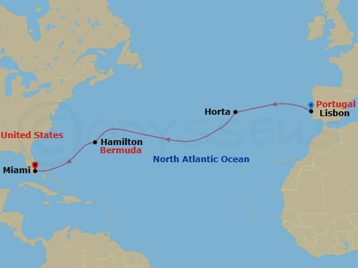 Itinerary map