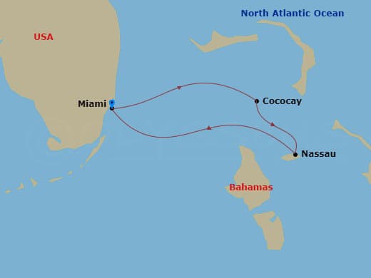 Itinerary map