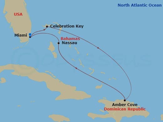 Itinerary map