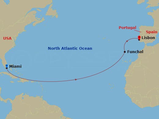 Itinerary map