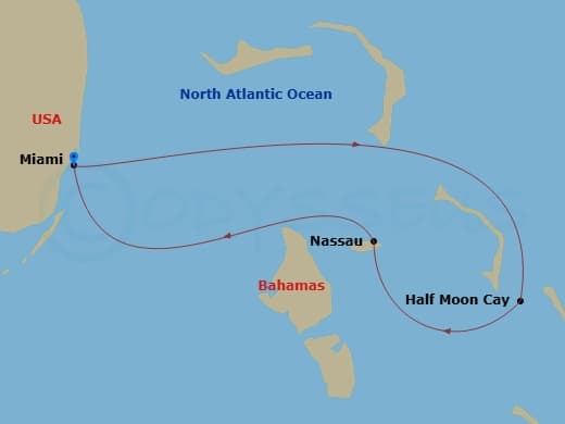 Itinerary map