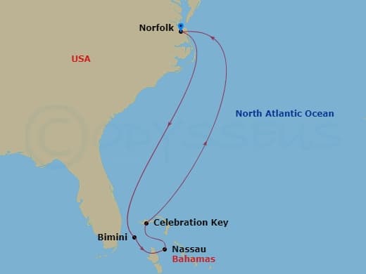 Itinerary map