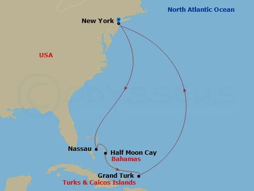 Itinerary map