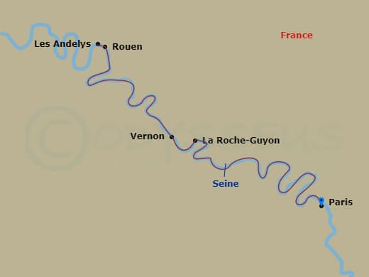 Itinerary map