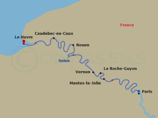 Itinerary map