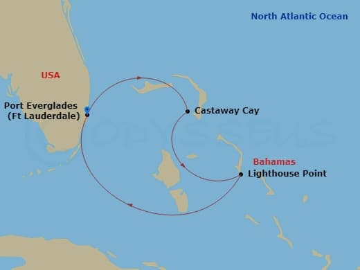 Itinerary map