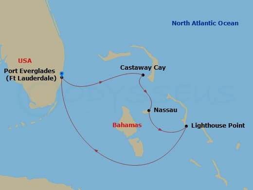 Itinerary map