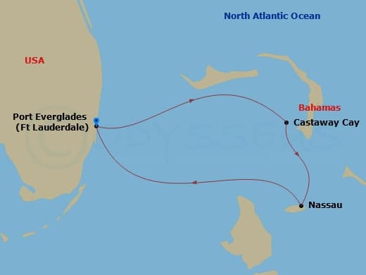 Itinerary map