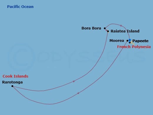 Itinerary map